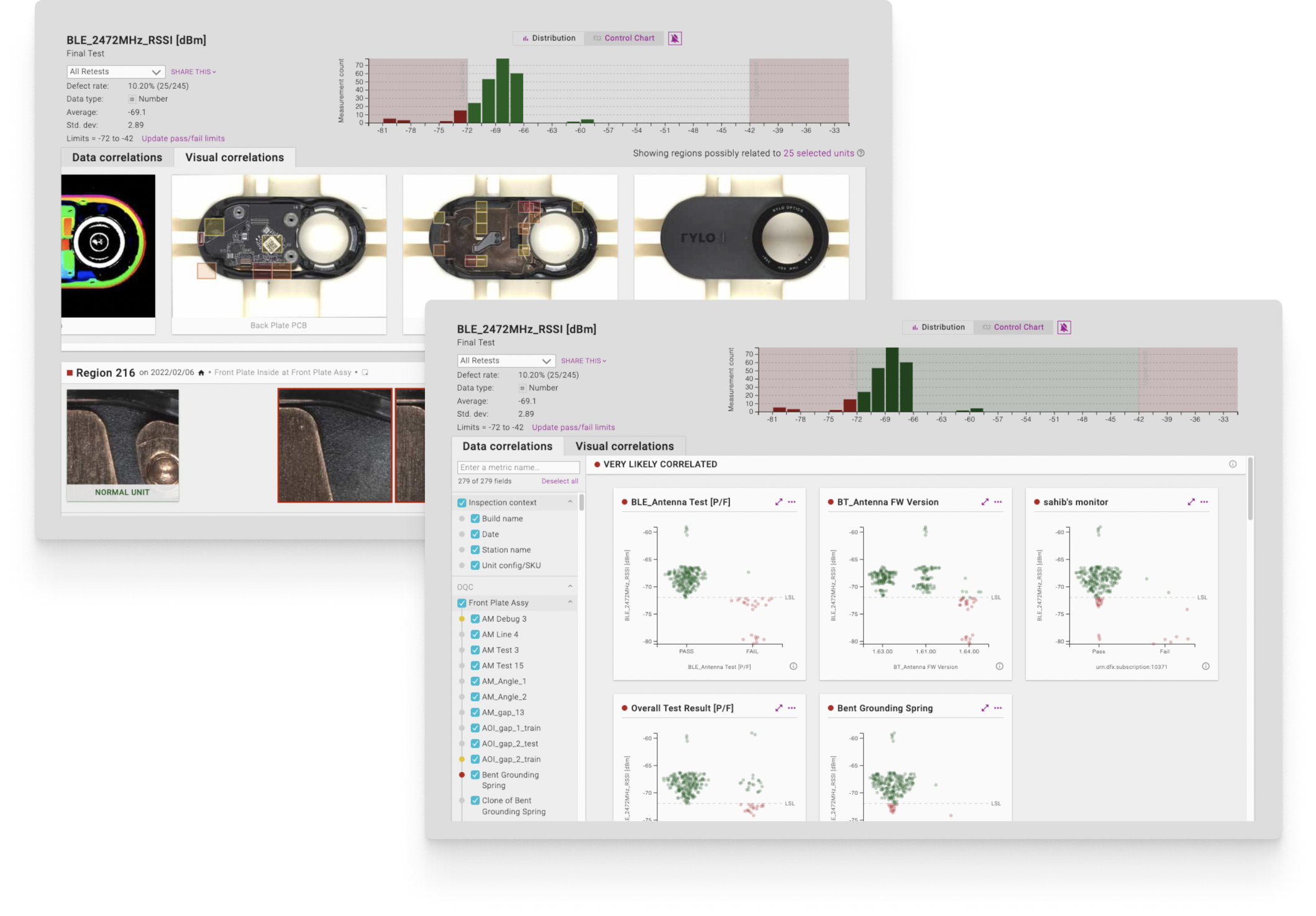 Screenshot of Instrumental Correlations