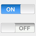 iPhone on-off toggle